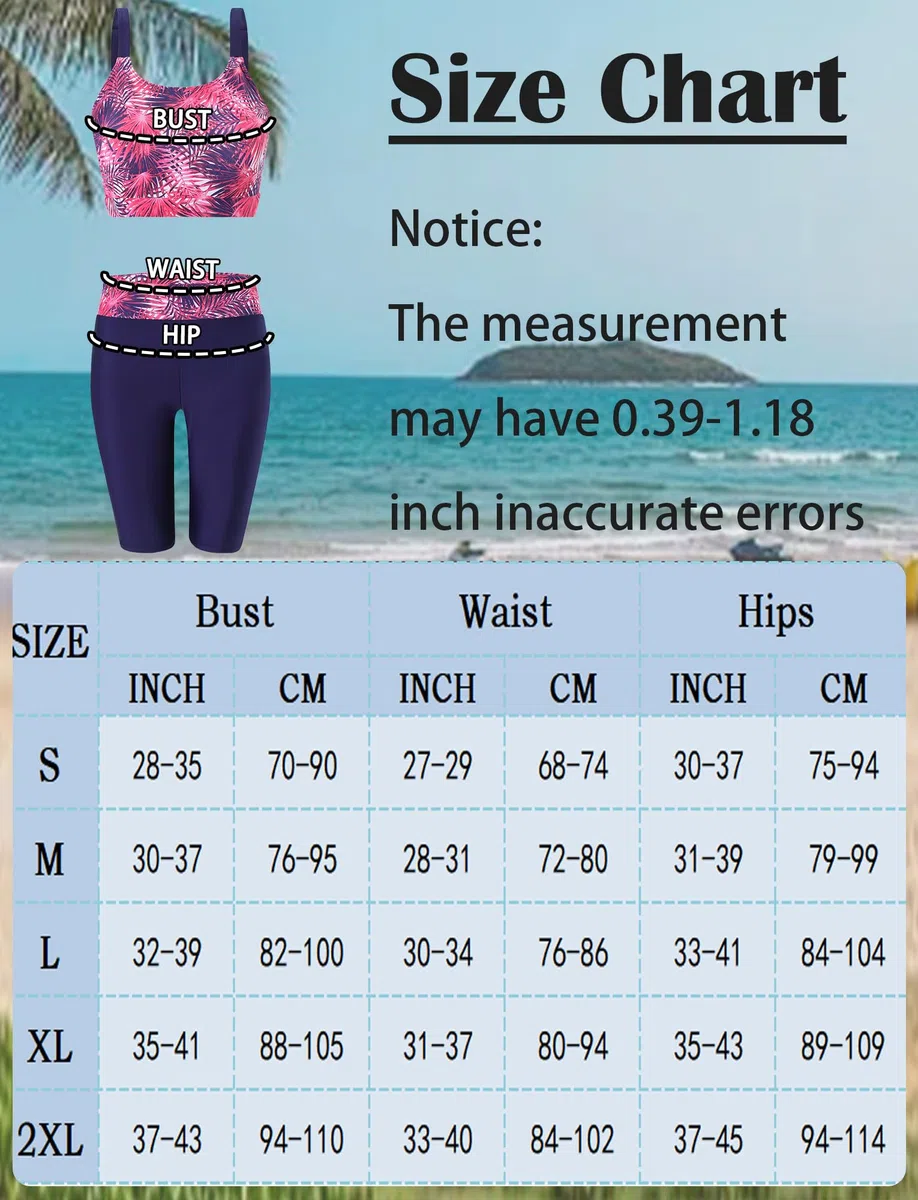 Bañador de 3 piezas para mujer, protección solar, conjunto Rashguard de manga larga + pantalones cortos y tankini surf playa