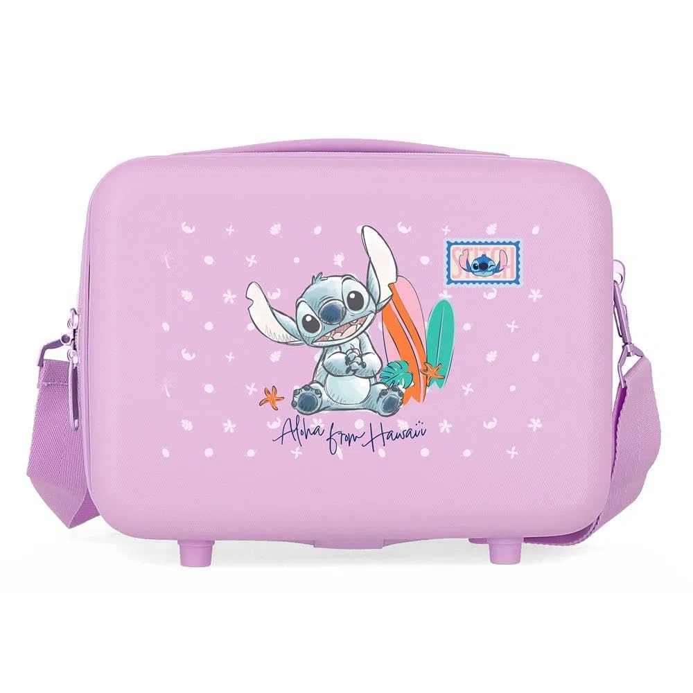 Joumma Disney Stitch from Hawaii Nececer Adaptable Lila 29x21x15 cm Rígido ABS 9,1L 0,8 kgs