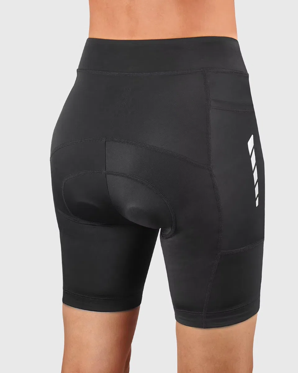 ROTTO Pantalones Cortos de Ciclismo para Mujer Acolchados con Relleno de Esponja y Gel con Bolsillos para Bicicleta Ciclismo de Carretera Montaña
