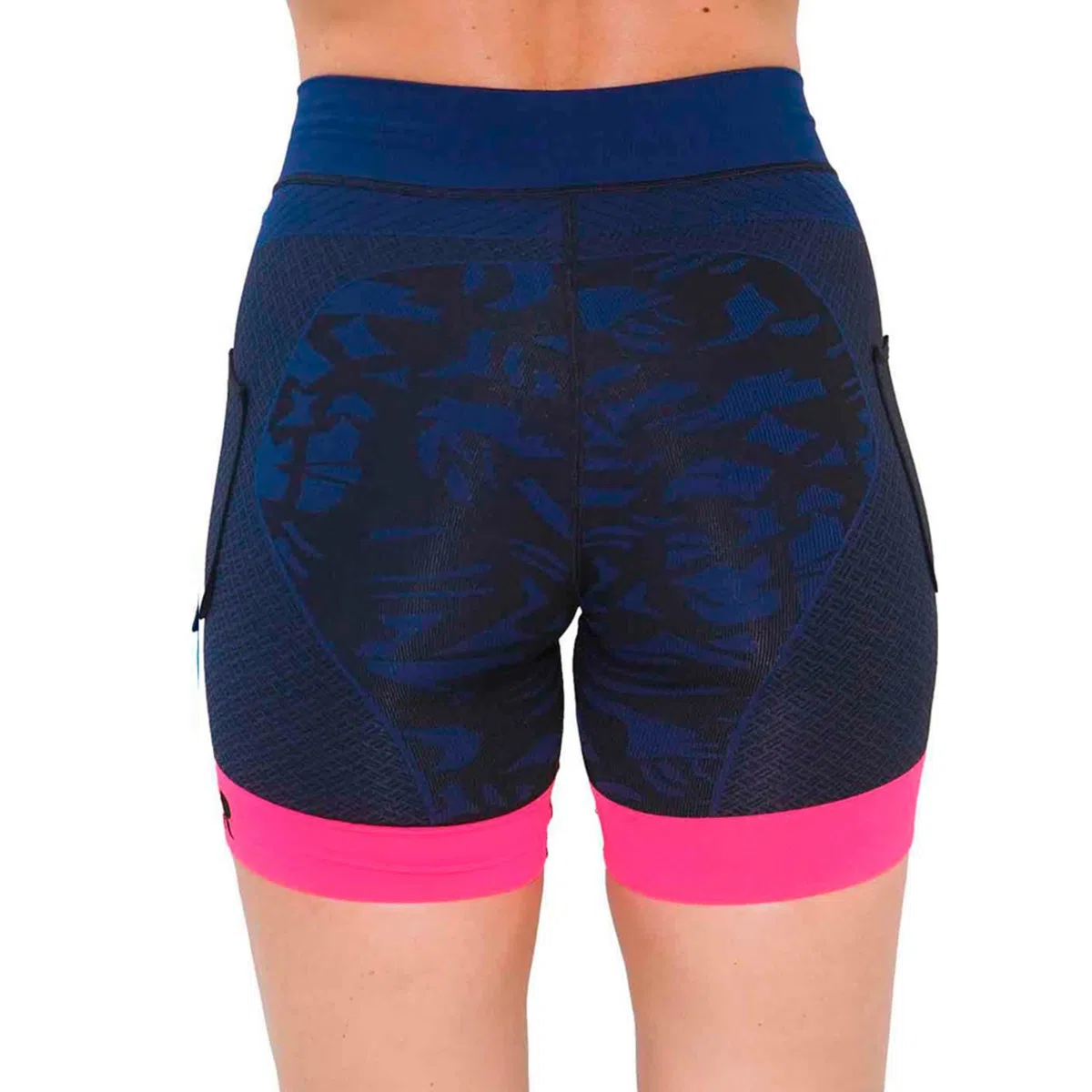 HANKER Malla Corta Mujer Compresiva para Deporte Tejido Sin Costuras Termoregulador y Cintura Tubular. Ideal Running, Trail y Fitness