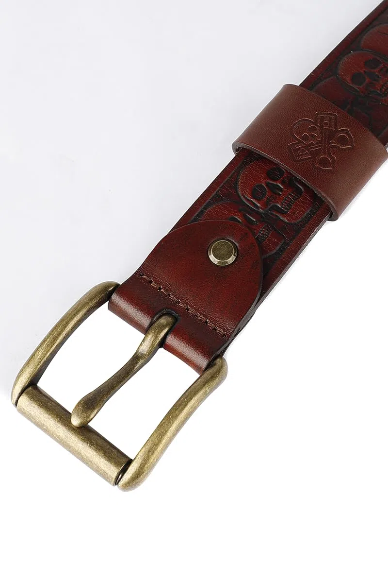 Rock Rebel by EMP Unisex Cinturón Free Spirit Marrón