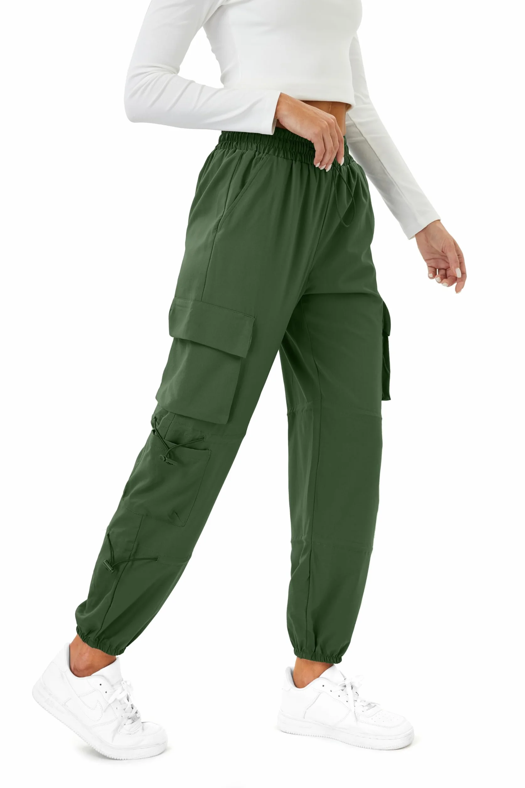 Friptspyg de Trabajo Pantalones Mujeres Impermeables y Ajustables Pantalones de Jogging al Aire Libre