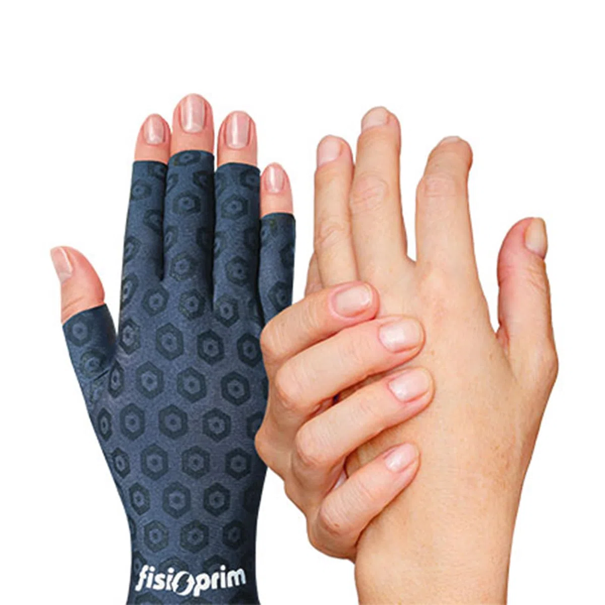 Guantes para Artrosis Fisioprim – Guantes de Compresión para Manos, Soporte para Dedos y Articulaciones, Alivio y Confort con Tejido Transpirable (X-Small)
