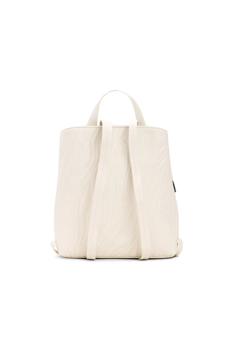 Desigual mochila pequeña de la colección de accesorios, blanco roto, Talla única