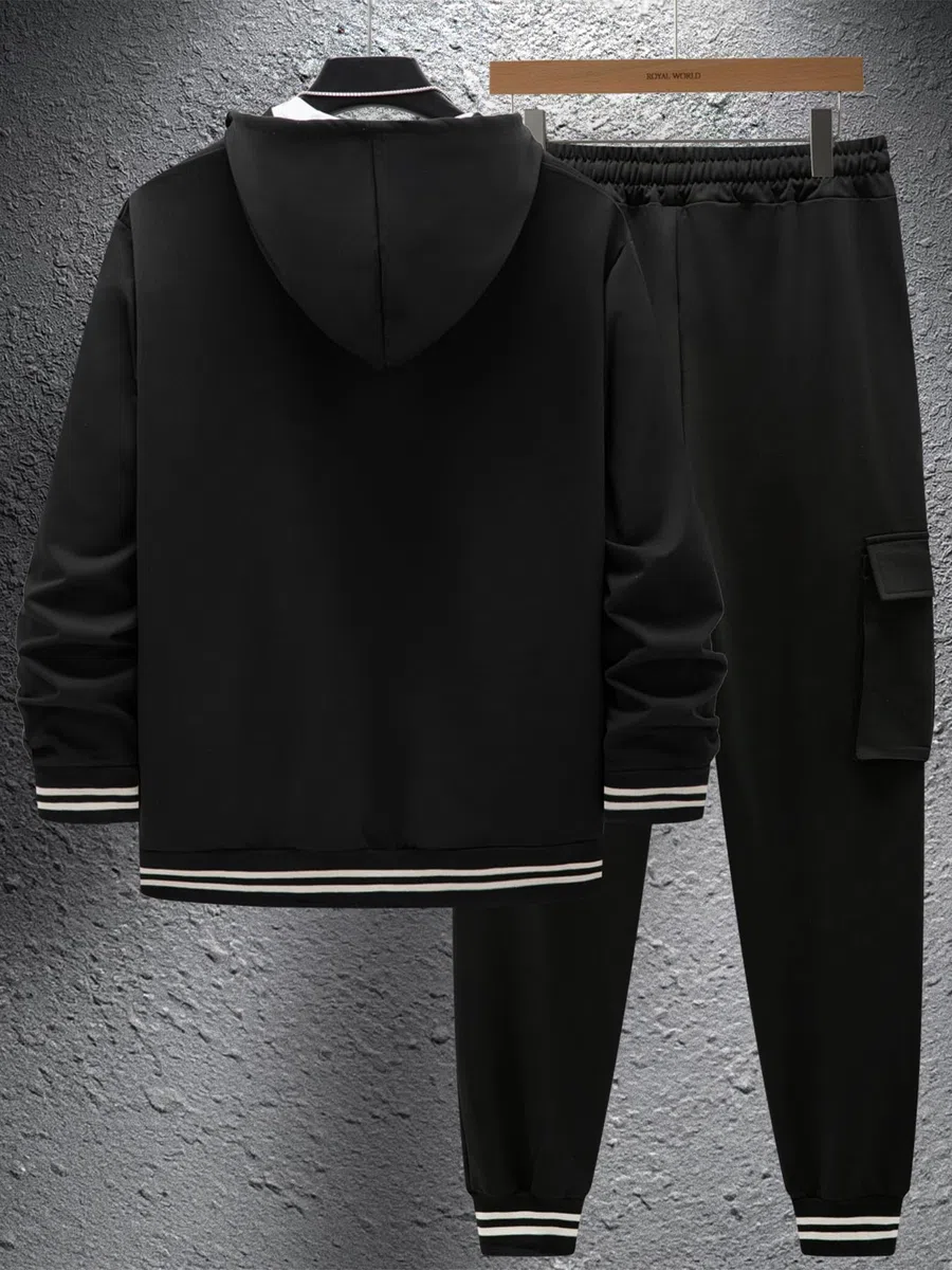 Conjunto de Chándal para Hombre Traje de Jogging Chaqueta y Pantalones Ropa Deportiva Actividades al Aire Libre