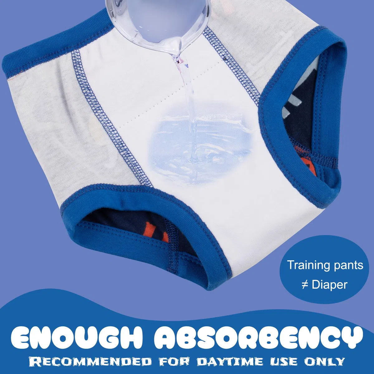 BIG ELEPHANT Ropa Interior de Entrenamiento para IR al baño, 10 Paquetes de Pantalones de Entrenamiento absorbentes para niños y niñas, de 12 Meses a 9 años