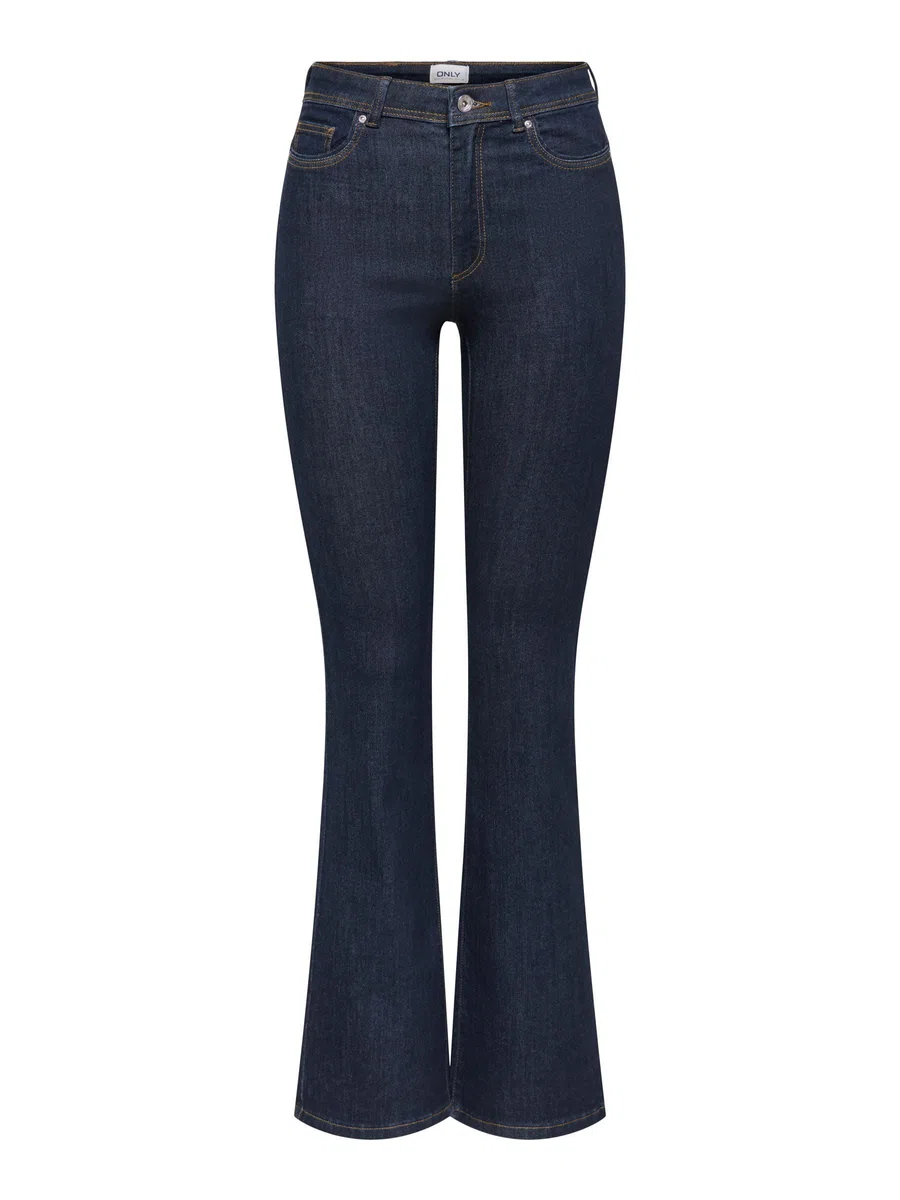 ONLY Onlwauw Life Hw Jeans acampanados DNM Noos para mujer