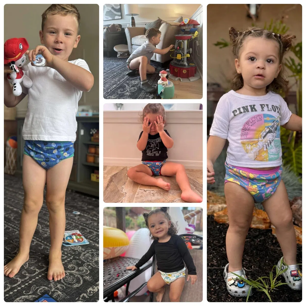 FLYISH DIRECT Calzones de Entrenamiento para niño, Ropa Interior de Entrenamiento para niños y niñas de 100% algodón, Calzoncillos de Aprendizaje Reutilizables, 10 Paquetes, 8 años
