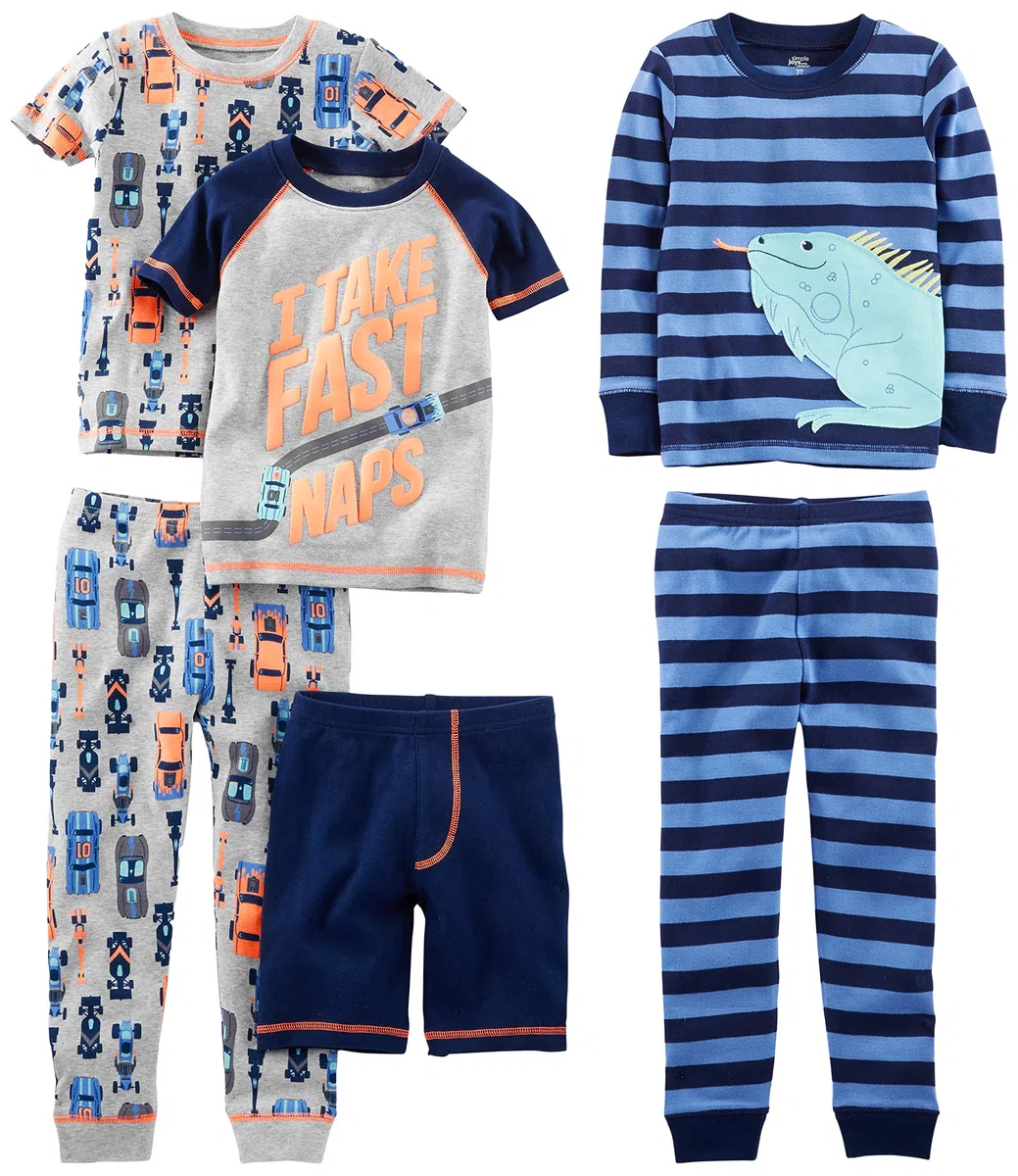 Simple Joys by Carter's 6-Piece Snug Fit Cotton Pajama Set Juego de Pijama Bebé-Niños (Pack de 3)