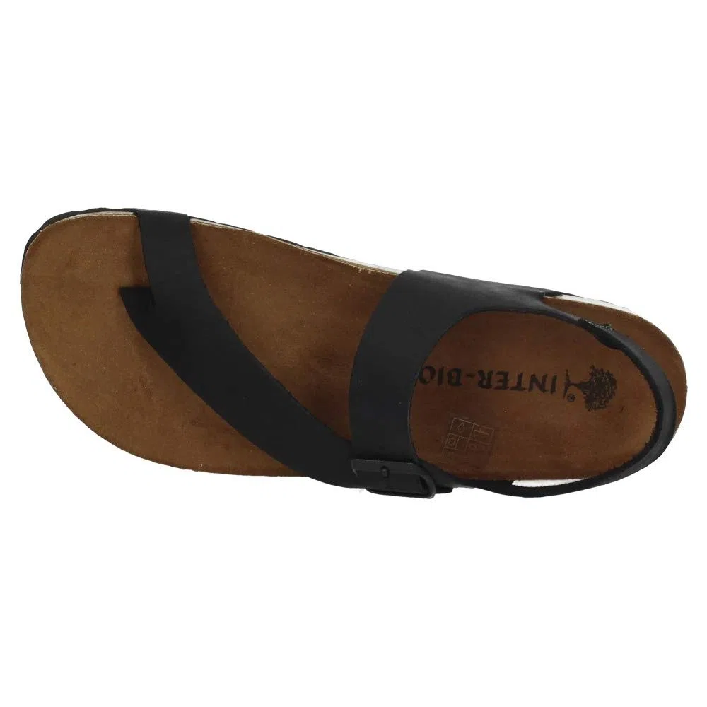 Made IN Spain 9512 CÓMODAS DE INTERBIOS Hombre Sandalias Negro