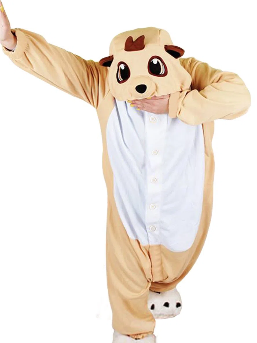 wotogold Pijama de Suricata Animal Meerkat Disfraces de Cosplay Unisex para Adultos