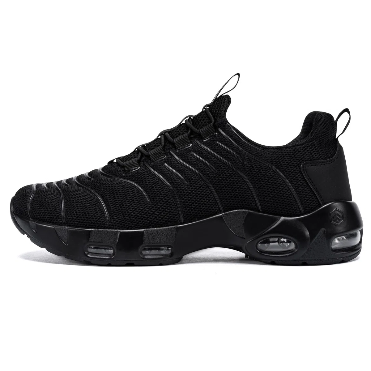 LARNMERN Zapatos Cocina Hombre Anti-Deslizante Zapatillas Zapatos de Trabajo Calzado Chef Hostelería Sin Cabeza de Acero (Negro,42)