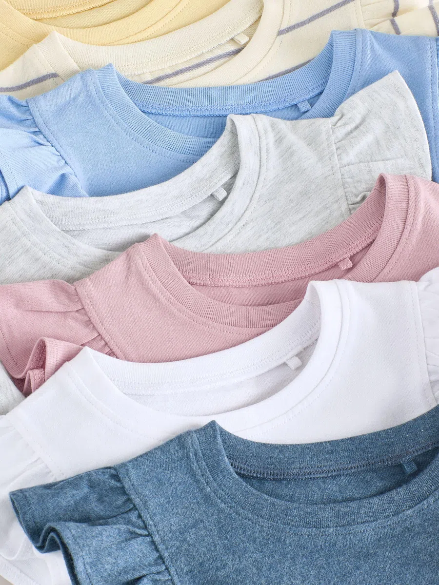 NEXT Niñas Pack de 7 camisetas sin mangas Core