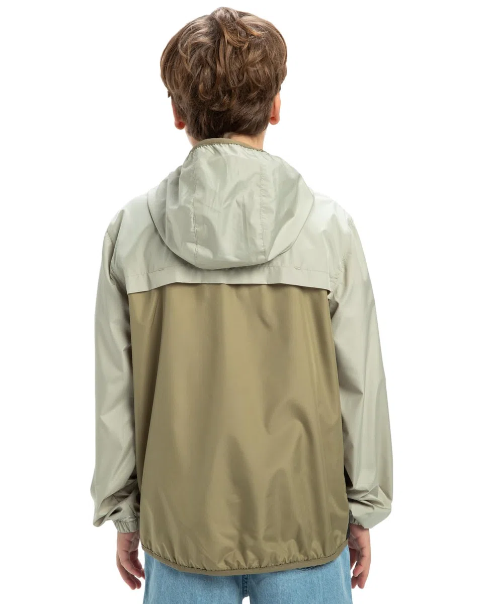 Quiksilver Overcast - Chaqueta Corta-Viento con Capucha para Chicos 8-16