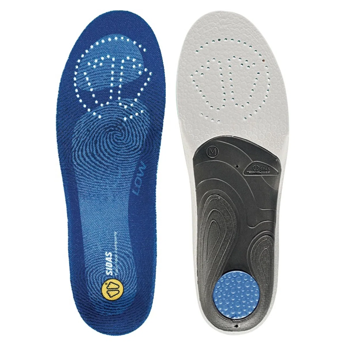 Sidas 3Feet Low, Plantillas para arco bajo, Plantillas para calzado de diario y de trabajo, Confort duradero, Antibacterianas y transpirables, Plantillas para calzado de hombre y mujer