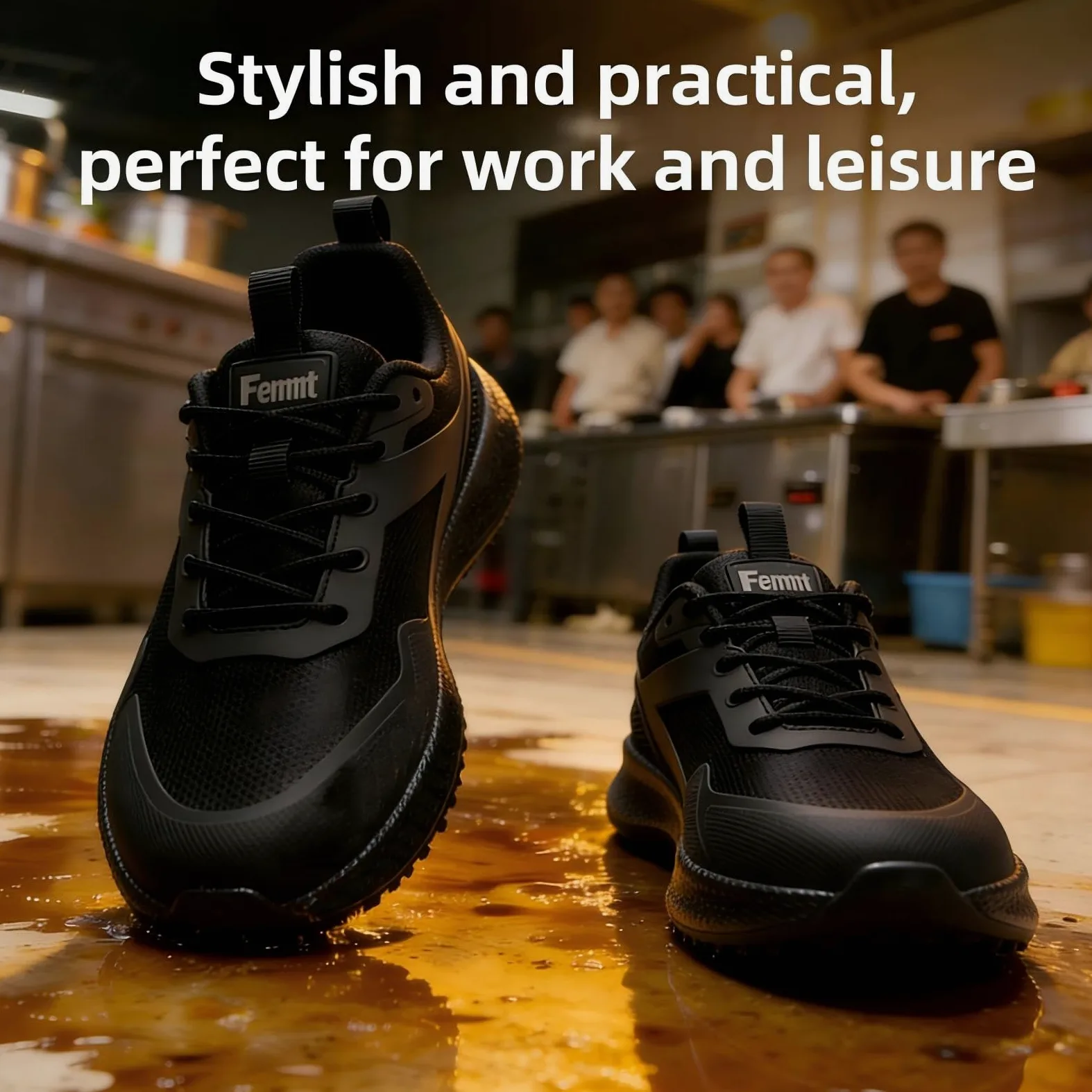 Zapatos de Cocina para Hombre Antideslizantes Impermeables para Chef. Zapatos Profesionales para Hombre cómodos Deportivos y Acolchados