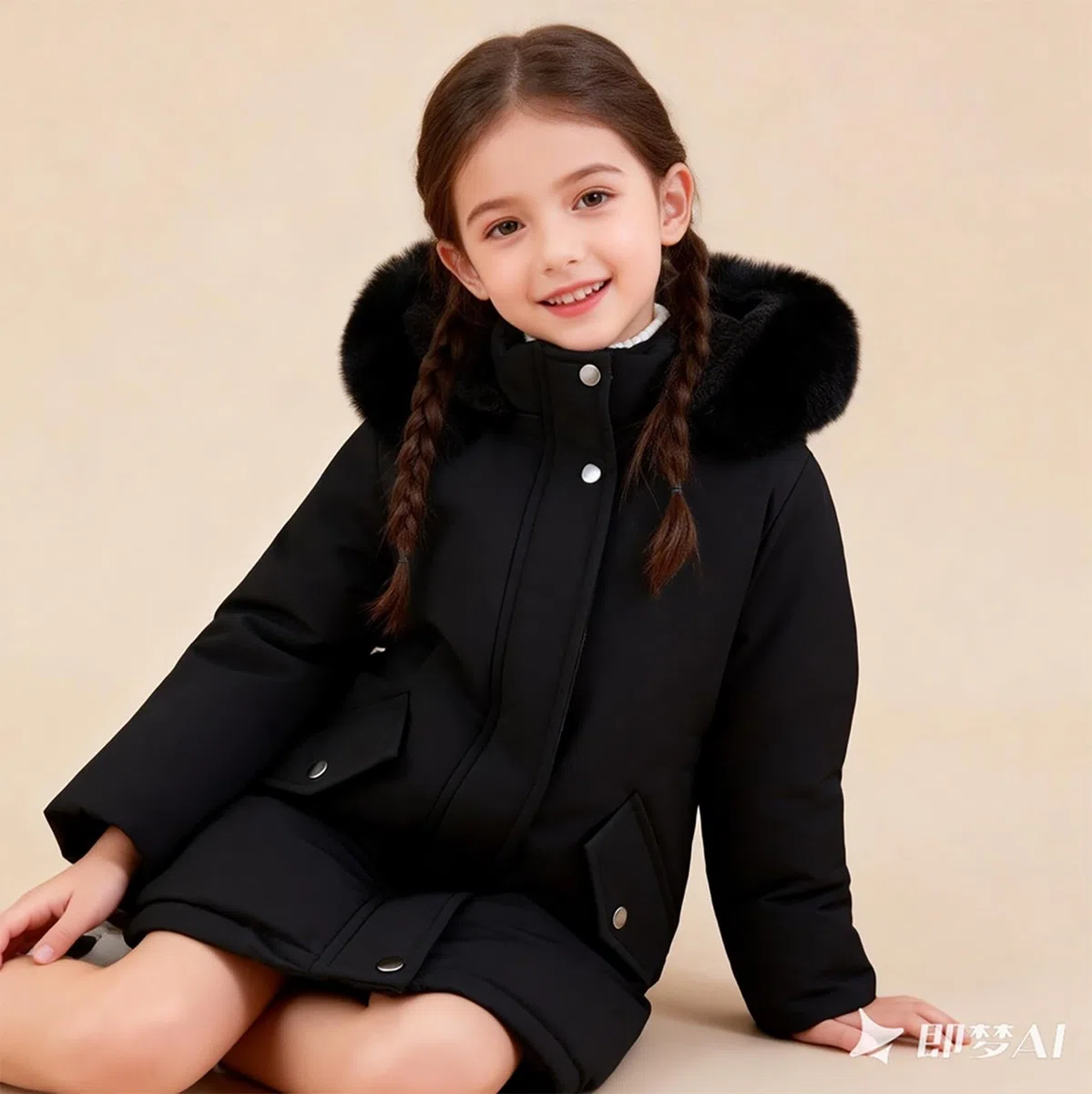 Chaqueta de plumón para niña, diseño de princesa, para invierno, chaqueta de forro polar, chaqueta para niño, cálida con capucha, piel gruesa