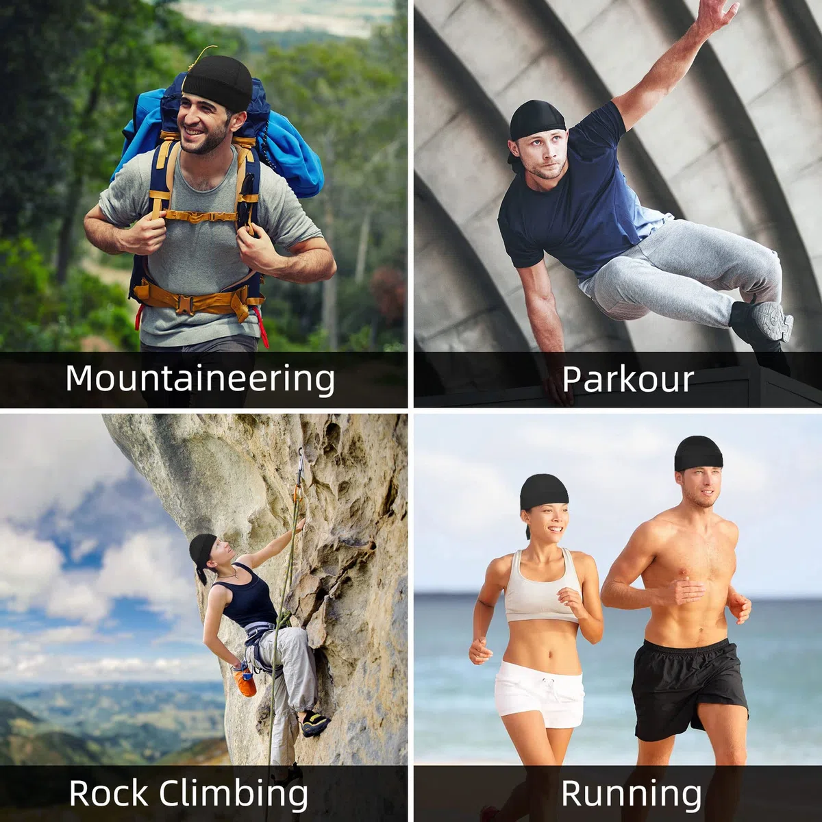 Wisolt Pañuelos Hombre Cabeza de Piratas Verano Bandana Calavera Gorras de Ciclismo Transpirable para Senderismo Bicicleta Montañismo Running Deportes al Aire Libre Unisex