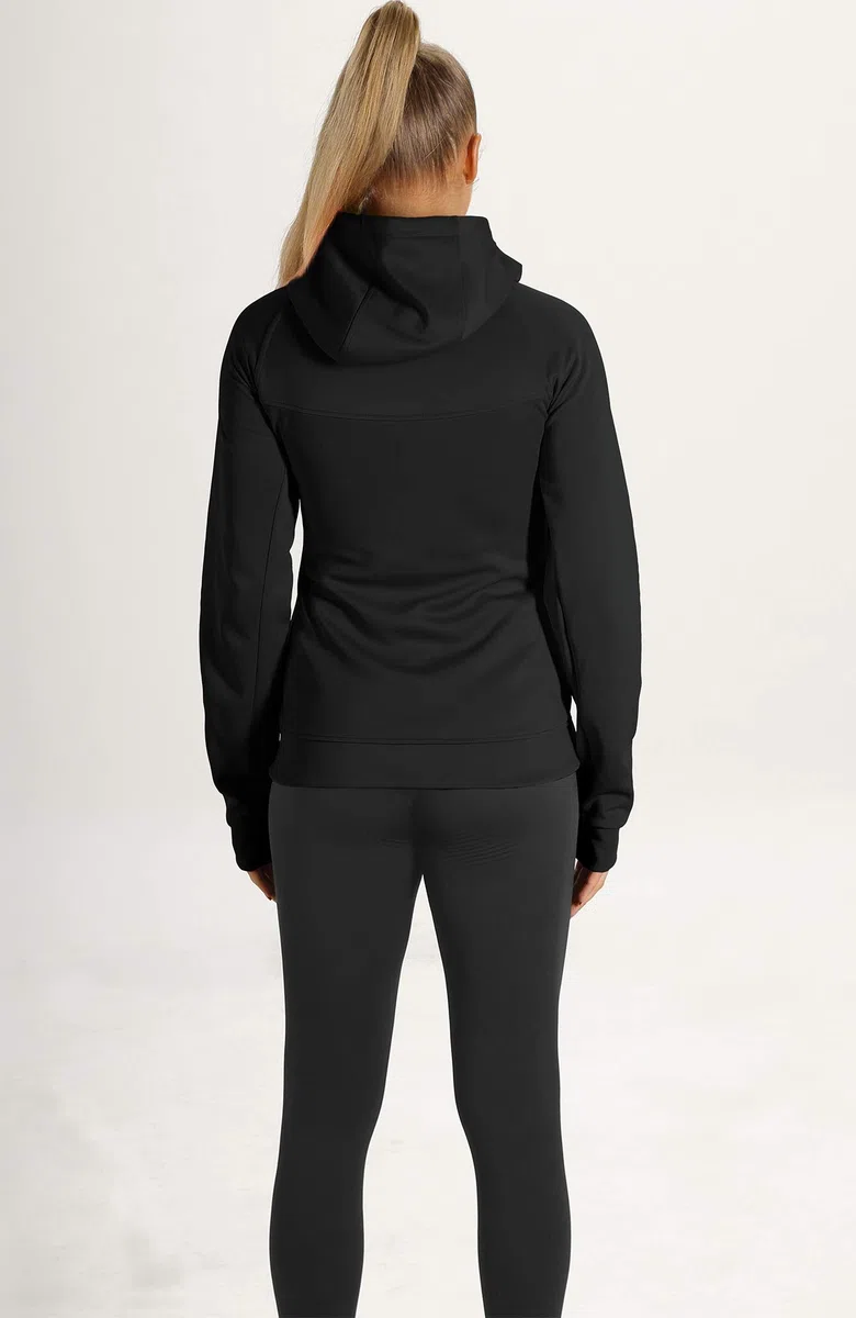 icyzone Camiseta Deportiva de Manga Larga Cremallera Chaqueta Deportiva para Mujer para Running Fitness