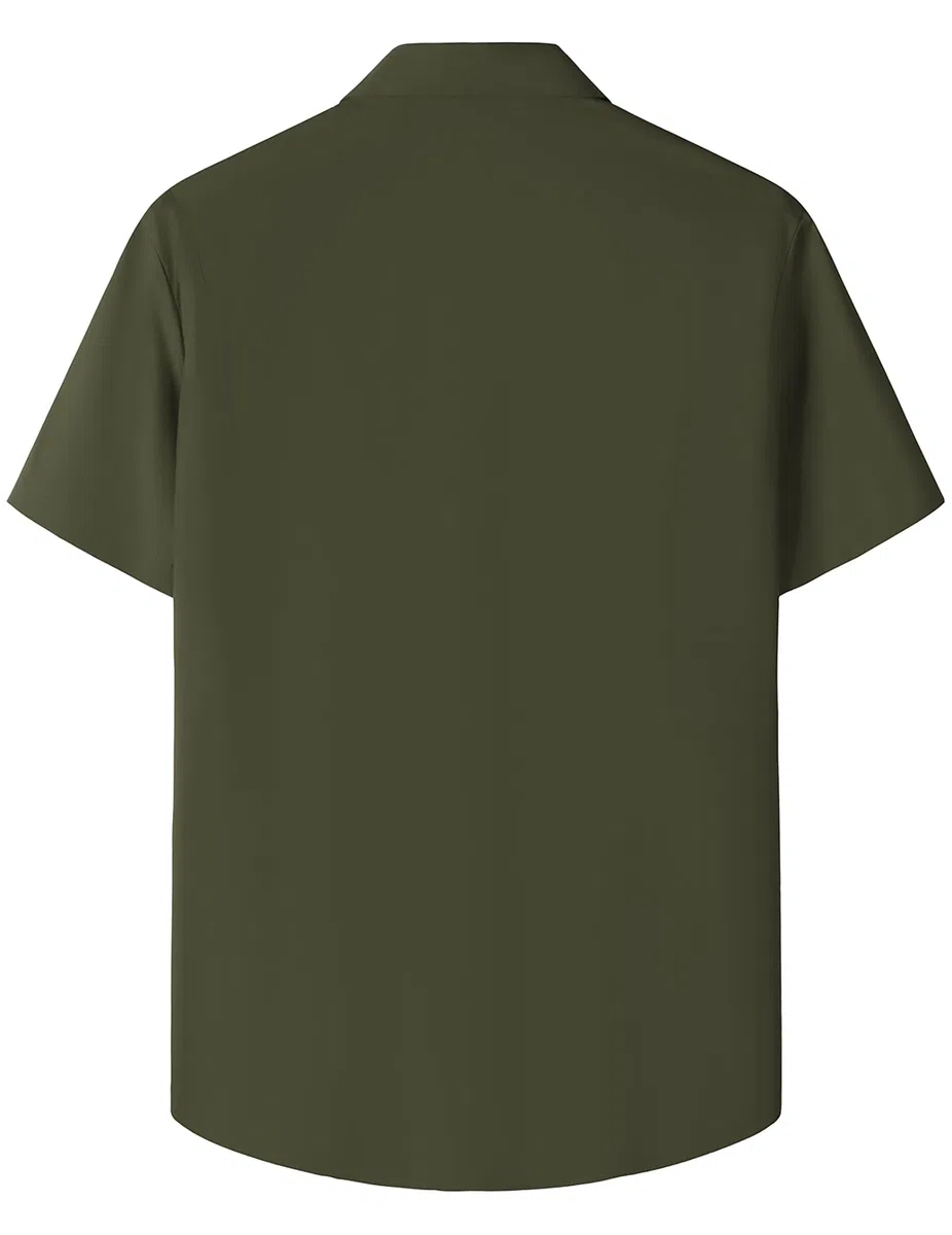 JOGAL Guayabera - Camisa cubana de manga corta para niños, casual, con botones