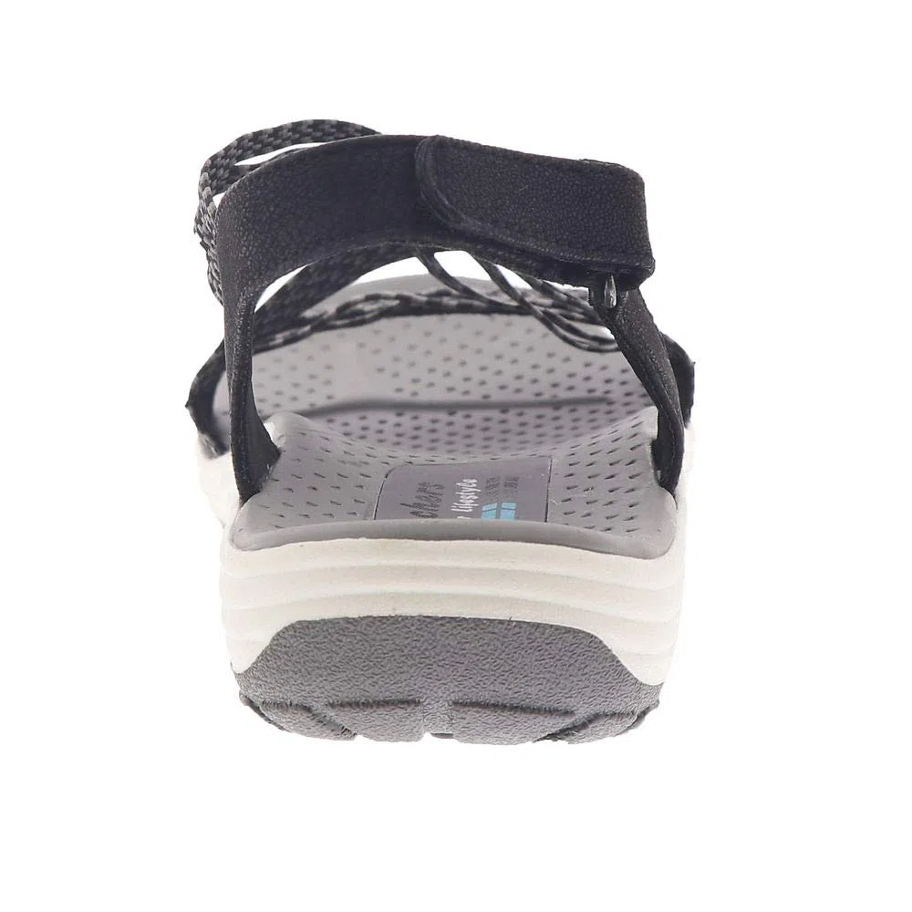 Skechers Reggae Cup-oh, Snap!, Sandalias de Punta Descubierta Mujer
