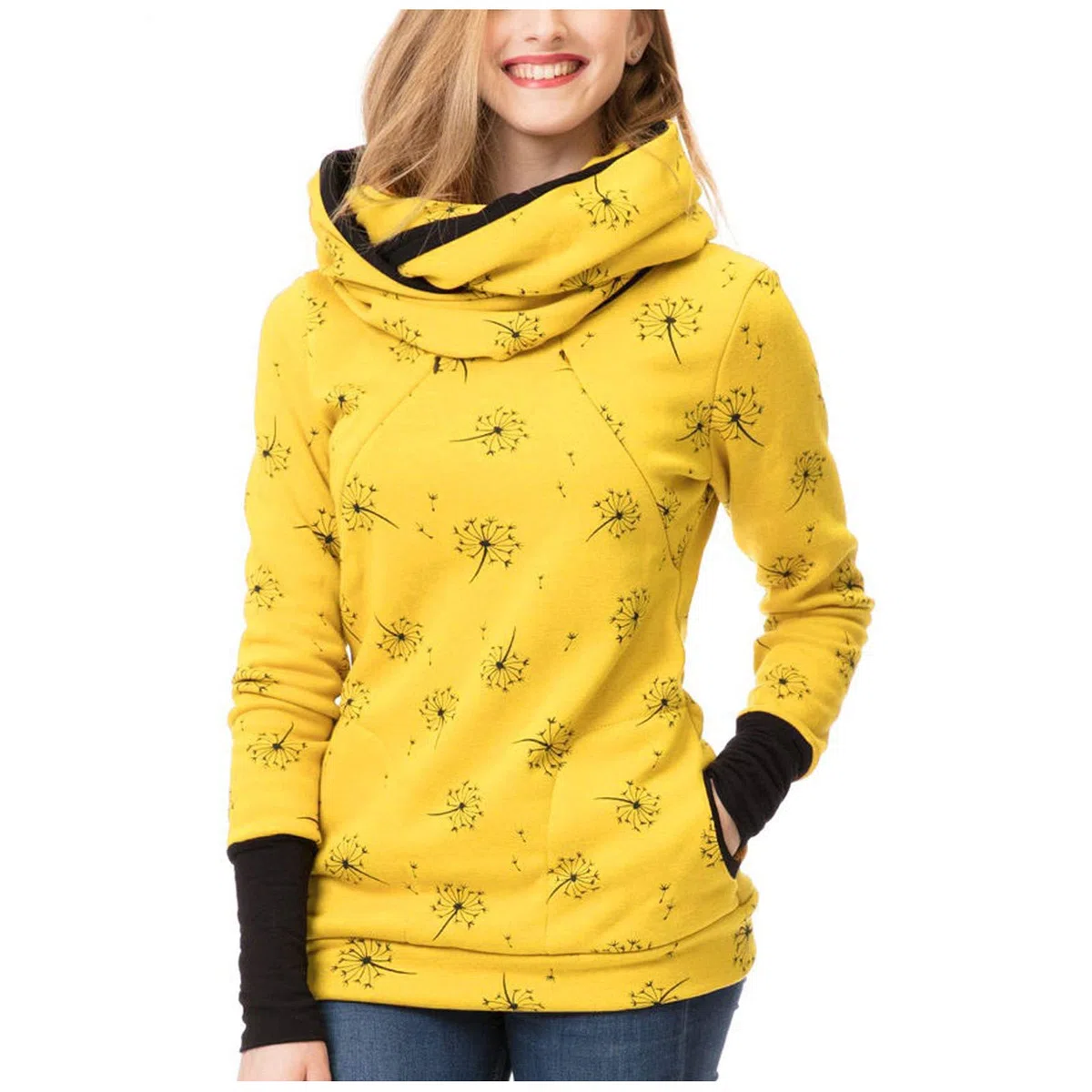 Generisch Invierno Sudadera con Capucha Suéter Maternidad Jersey Embarazadas Lactancia Mujeres Blusa de Maternidad