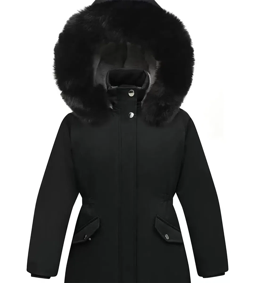 Chaqueta de plumón para niña, diseño de princesa, para invierno, chaqueta de forro polar, chaqueta para niño, cálida con capucha, piel gruesa