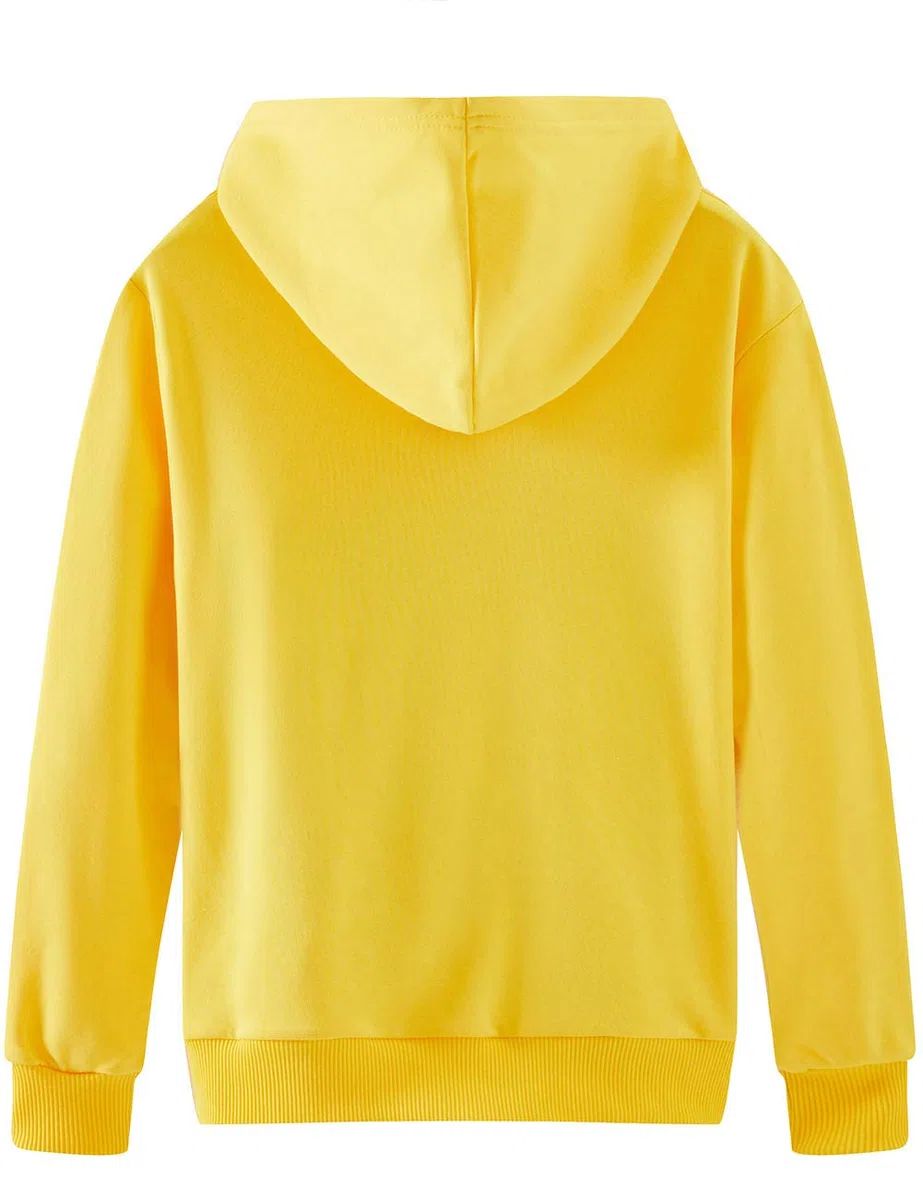Spring&Gege - Sudaderas suaves, lisas y clásicas con capucha para niños y jóvenes (2-12 años)