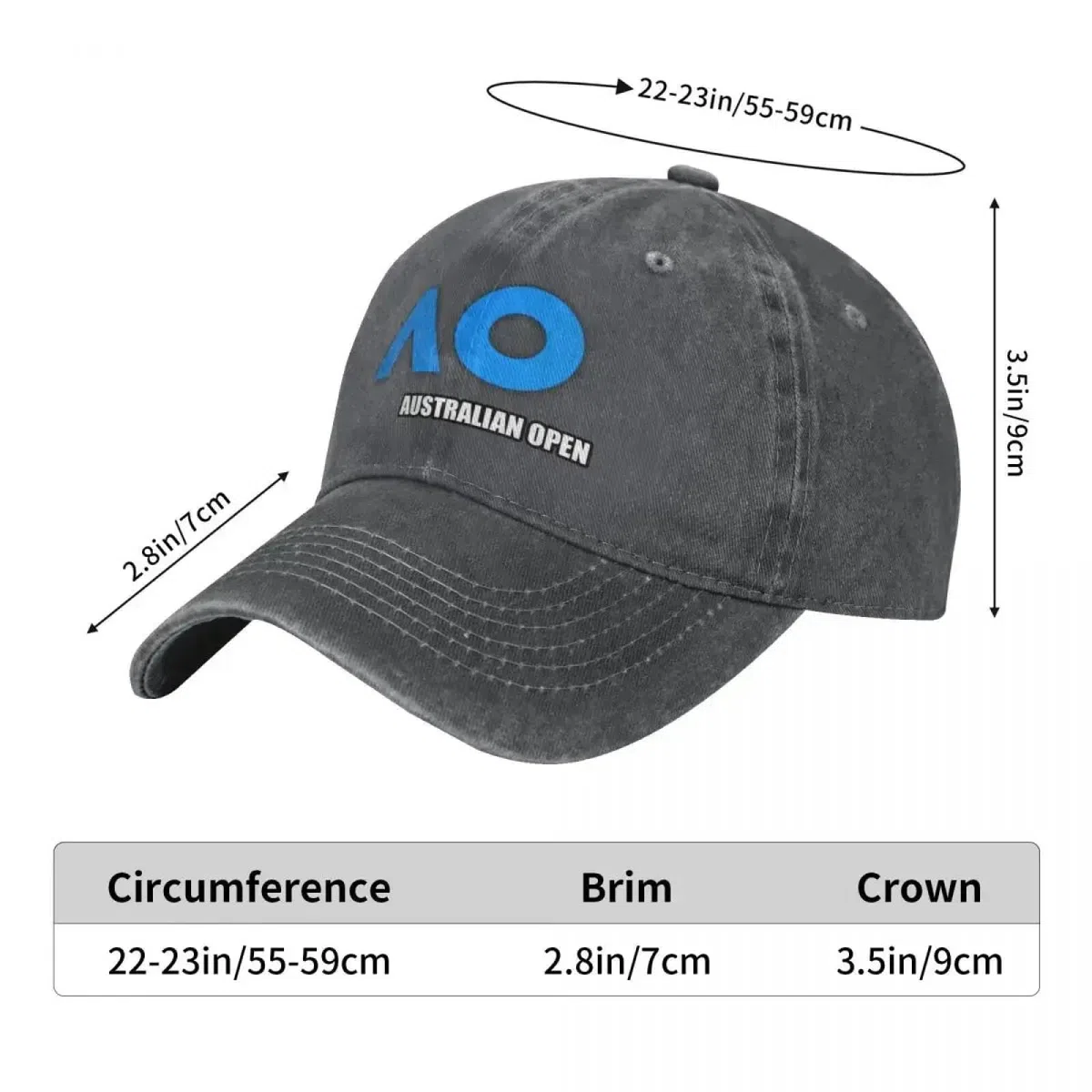 Gorra de béisbol del Abierto de Australia 2023-Australia Open Australian Beach Bag Mas Hat Sports Cap Golf Women Men Gift