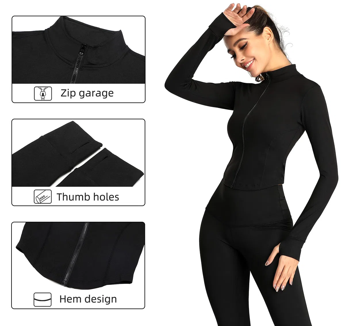SEAUR Chaqueta de running para mujer, corte ajustado, chaqueta deportiva de verano, transpirable, de secado rápido, sudadera para fitness, yoga, tallas S, M, L, XL, 2XL