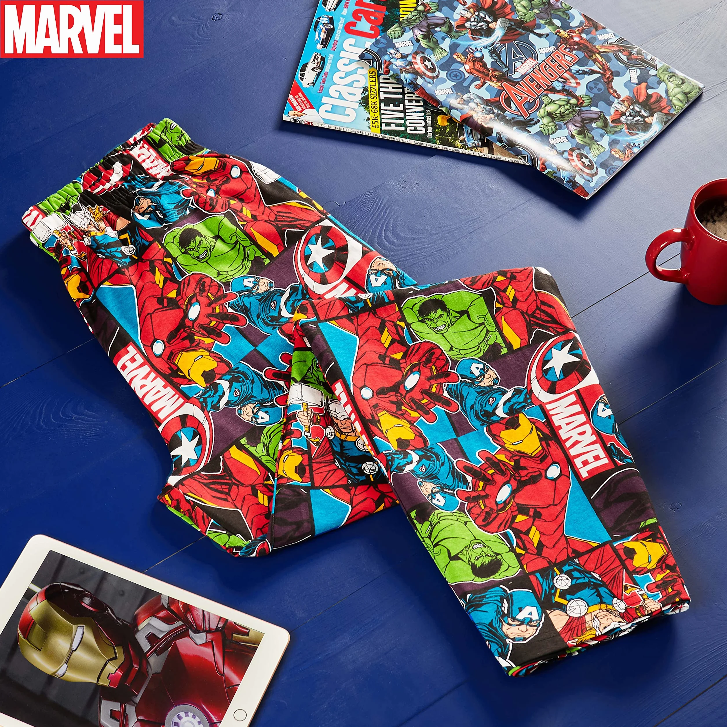 Marvel Press Pantalón de Pijamas Ropa de dormir Hombre (Pack de 1)