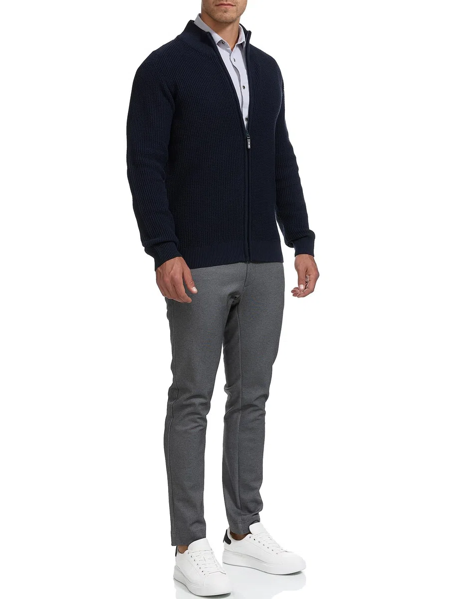 Indicode Hombres INLayton Cárdigan con Cuello Alto