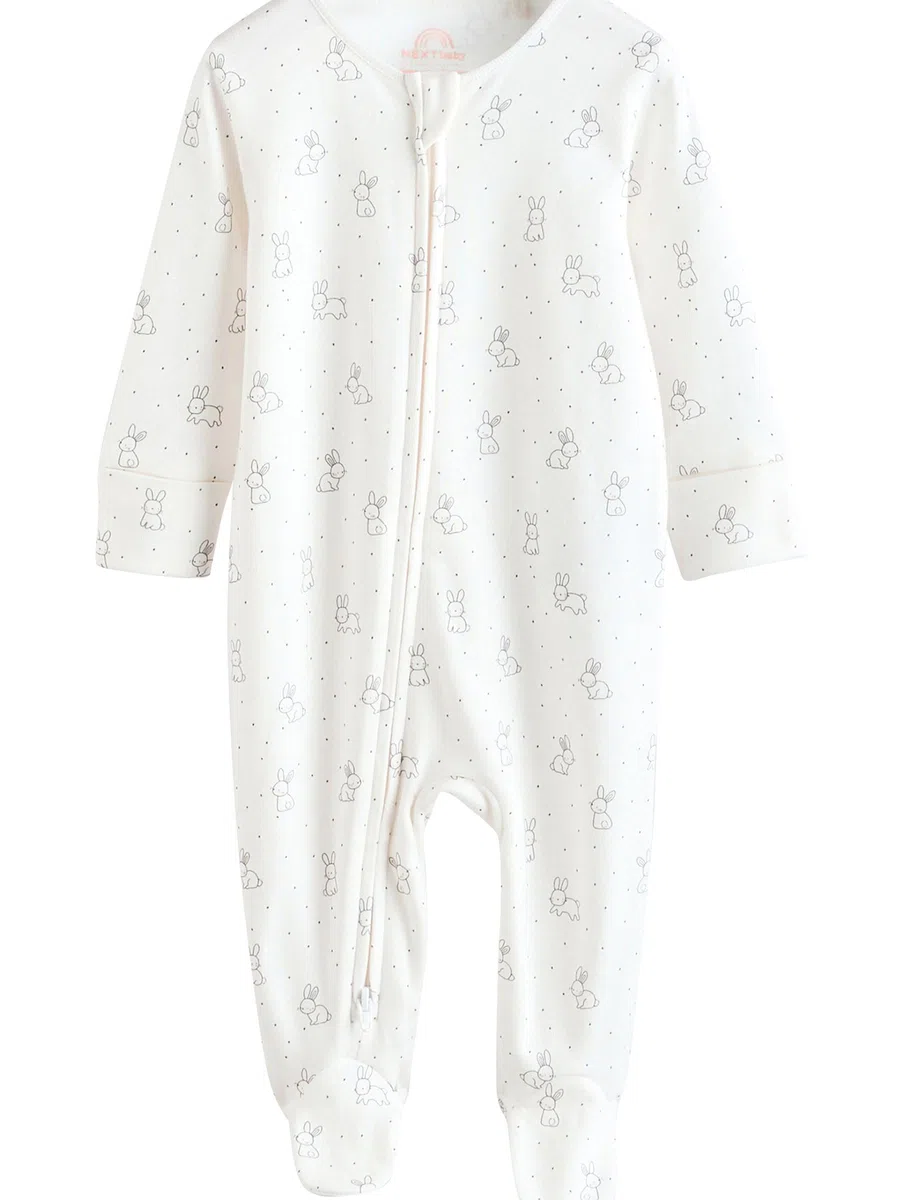 NEXT Bebés niña Pack de 5 Pijamas Tipo Pelele para bebé con conejitos