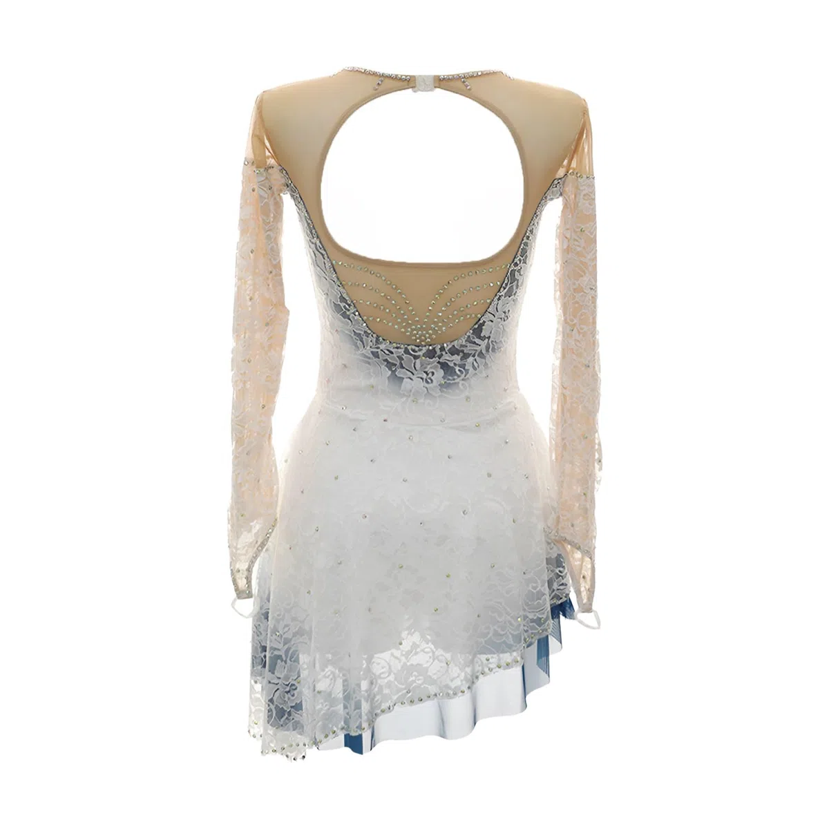 Vestido De Patinaje Artístico Sobre Hielo For Niñas Y Mujeres, Trajes De Práctica De Patinaje Sobre Hielo Profesional De Manga Larga For Espectáculo De Vacaciones
