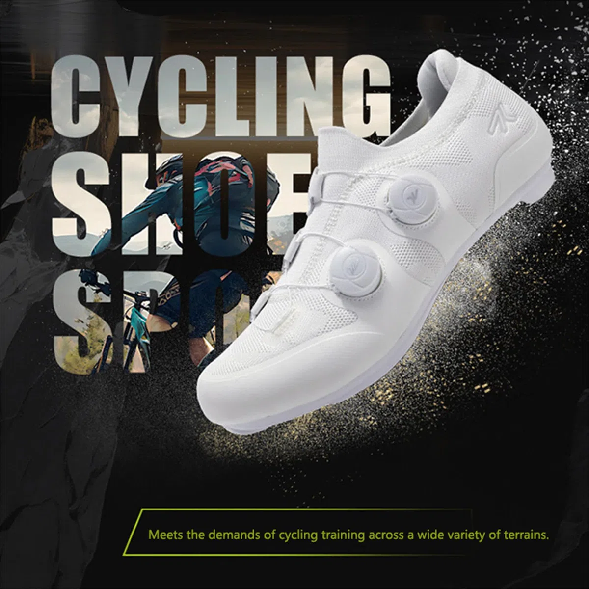 Hixingo Zapatilla de Ciclismo MTB Hombre Mujer, Compatibles SPD Lock System Zapatos Bicicleta Montaña Exterior, Unisex Zapatillas de Ciclismo Antideslizante Respirables Adulto
