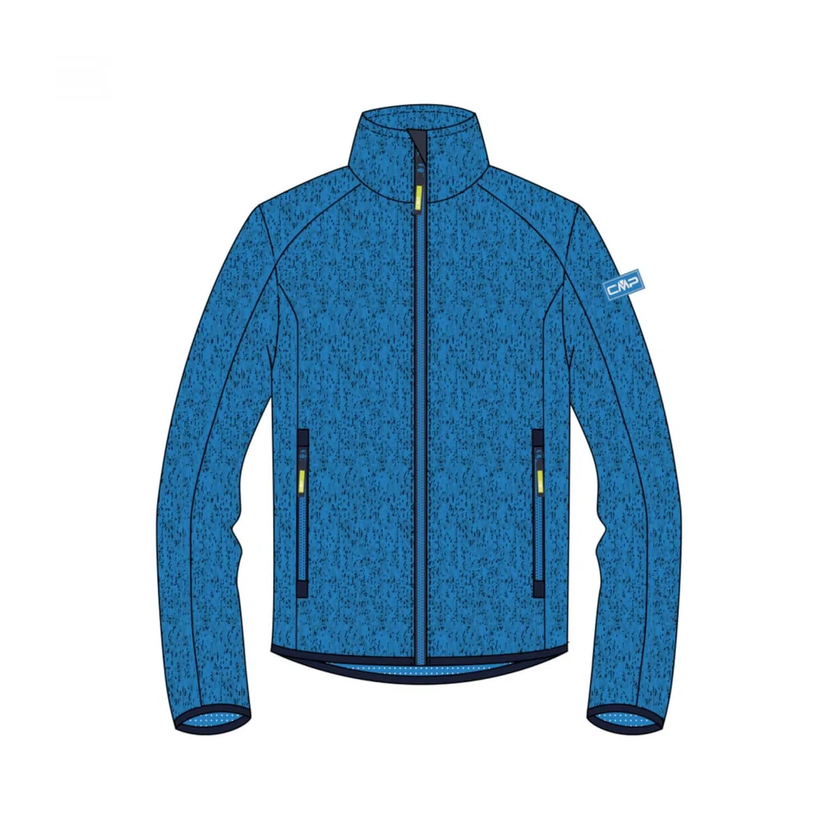 CMP - Chaqueta de Knit-Tech para niños, River-Darker, 110