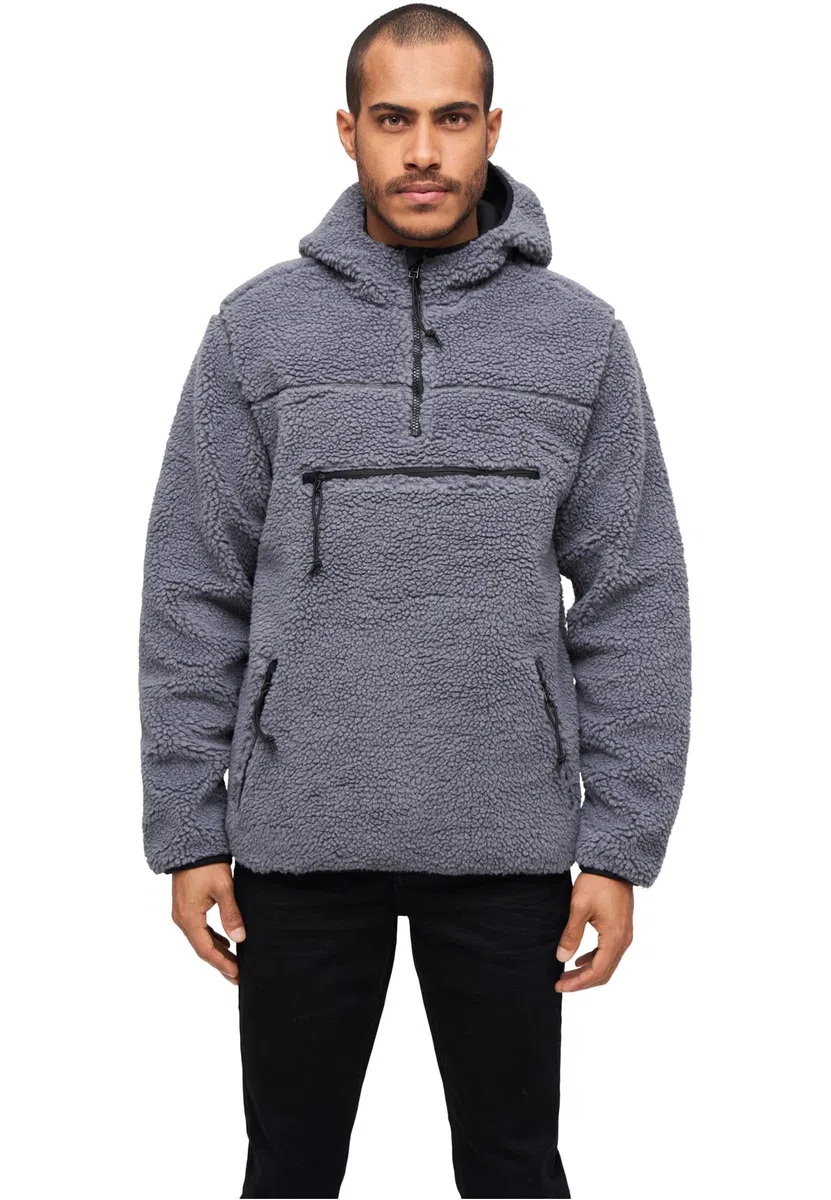 Brandit Teddy Windbreaker Hombre Cortavientos Negro 100% poliéster
