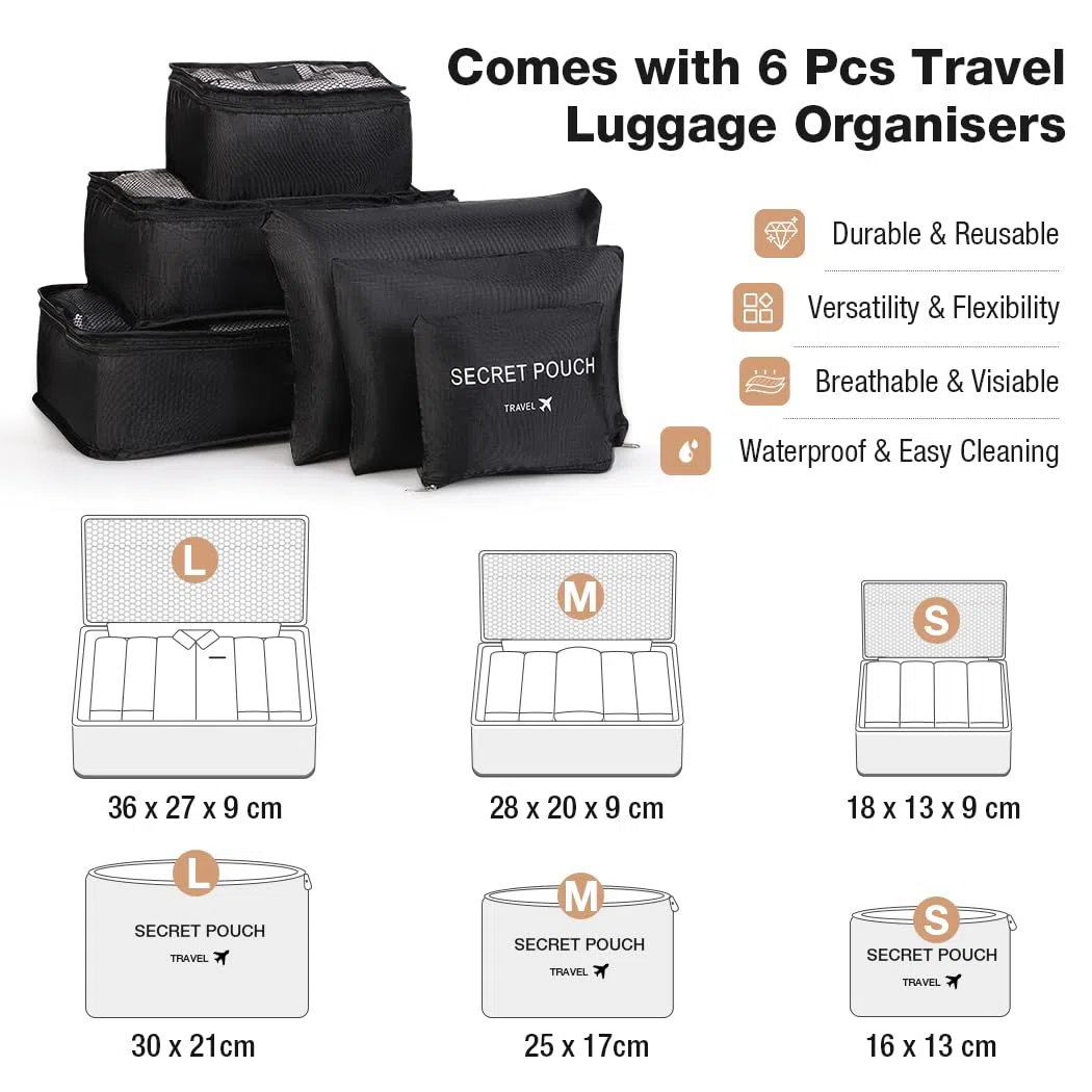 Lekeinchi Bolsa de Transporte de Ropa 2 en 1 | Bolsa de Portatrajes para Trajes y Ropa | Bolsa de Viaje para Negocios, Bodas y Fines de Semana | Cumple con los Requisitos de Las Aerolíneas, Negro