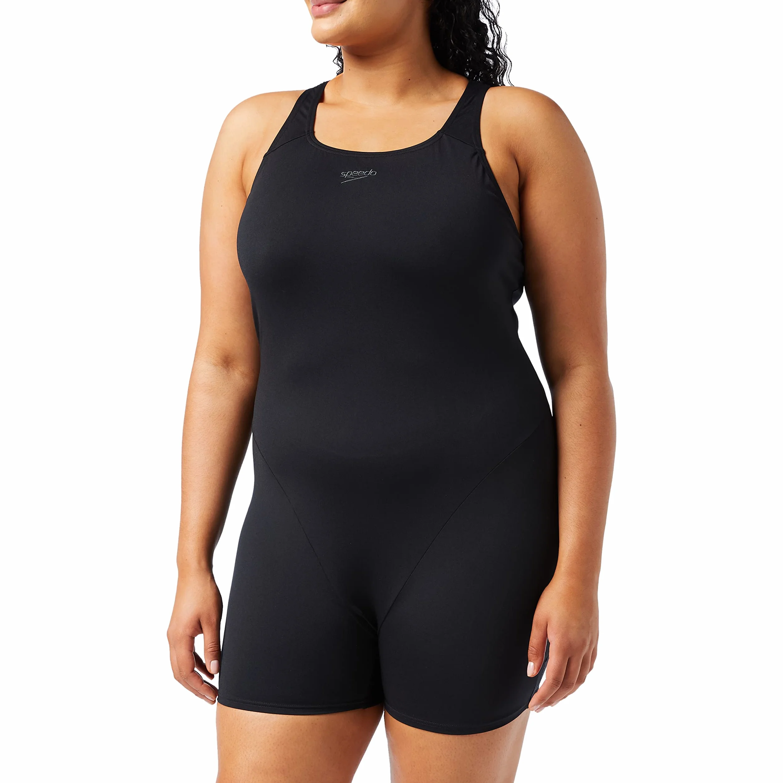 Speedo Mujer Eco Endurance+ Legsuit Swimsuit| Chlorine Resistant | Recycled Fabric | Swim Fitnes | Training | Holiday, Black, 42