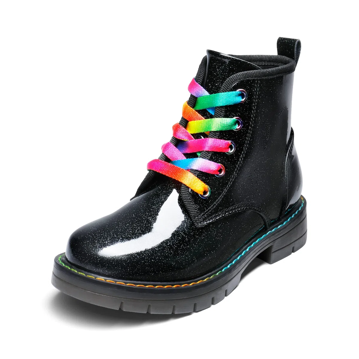 DREAM PAIRS Kids Botas de Nieve Invierno Botines Militares Niñas Niños con Cordones Multiolores Moda
