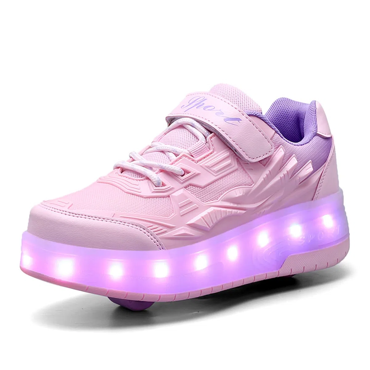 Zapatos con Ruedas Zapatillas con Dos Ruedas para niños y niña Led Luces Zapatillas con Ruedas Se Puede Bambas con Ruedas Regalo Creativo de Navidad y cumpleaños en el día de los Reyes