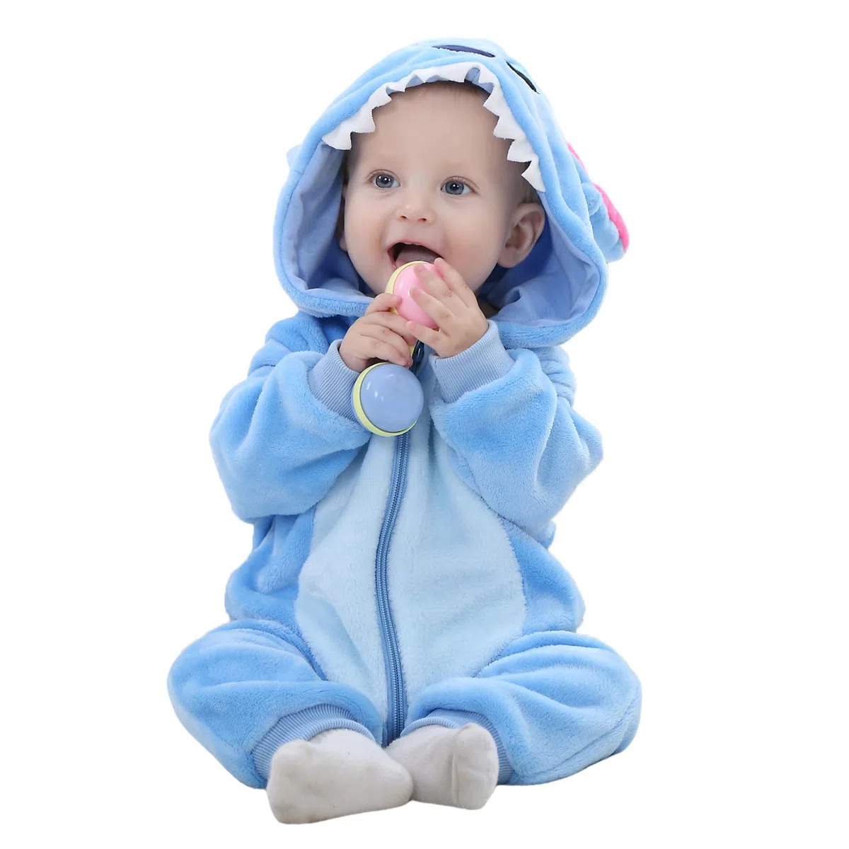 Mono Bebé Invierno Pijama Niño Niña, Cálido Franela Unicornio Dinosaurio Disfraz Bebé, Animale Pelele Mameluco Buzo con Capucha Recién Nacido Saco Dormir Ropa de Una Pieza 0-36 Meses