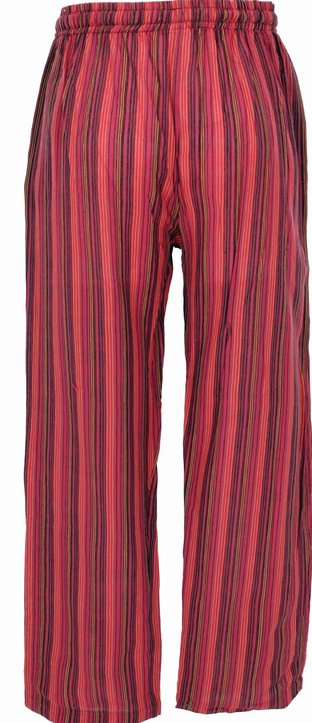 GURU-SHOP, Pantalones de Yoga, Pantalones Goa, Rojo, Algodón, Tamaño:XL (52), Pantalones de Hombre