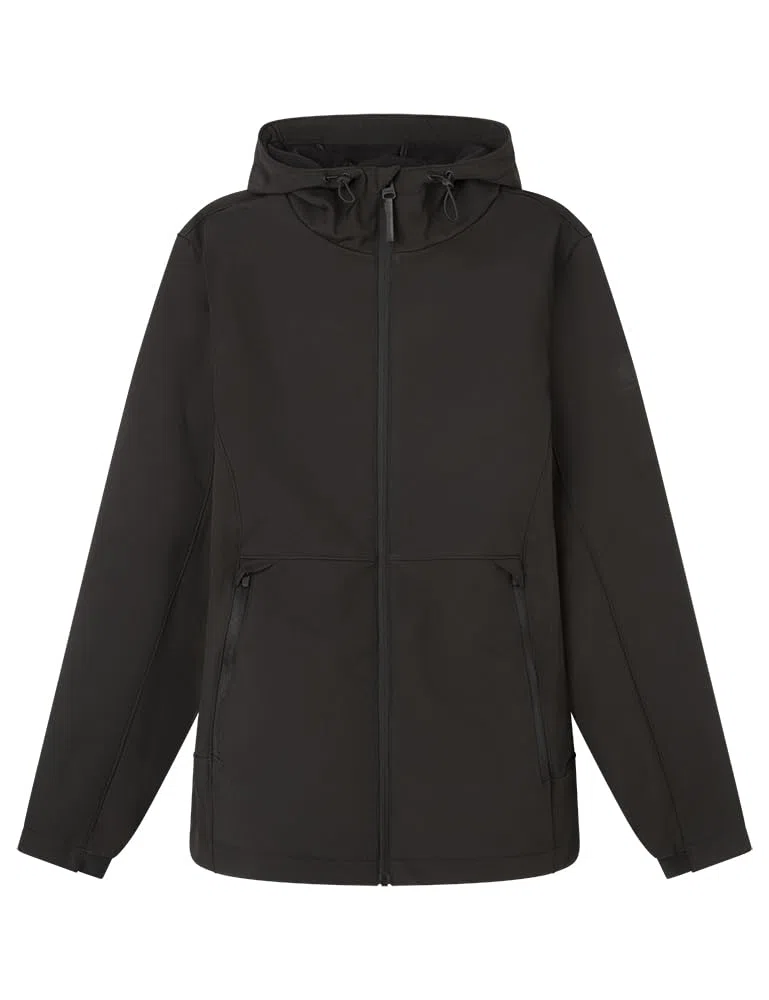 SPRINGFIELD Softshell Technical Parka Water Resistant Polyester With Zip Up Pockets And Hoodie. Parka Con Capucha Hombre