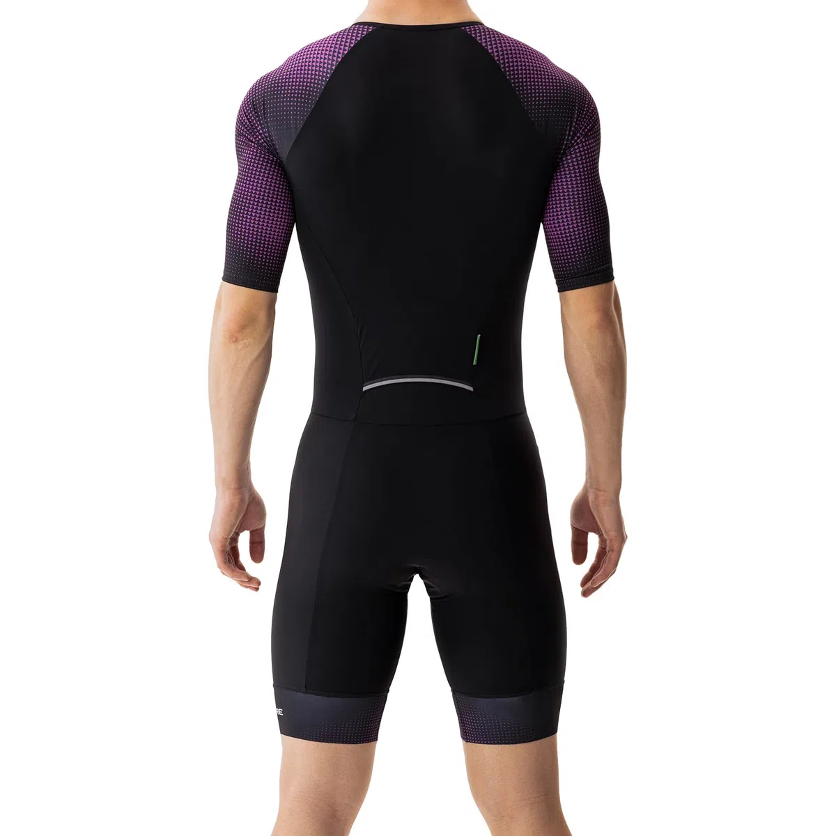 MY KILOMETRE Traje de Triatlón para Hombre Manga Corta – Trisuit Transpirable y de Secado Rápido con Bolsillo Trasero