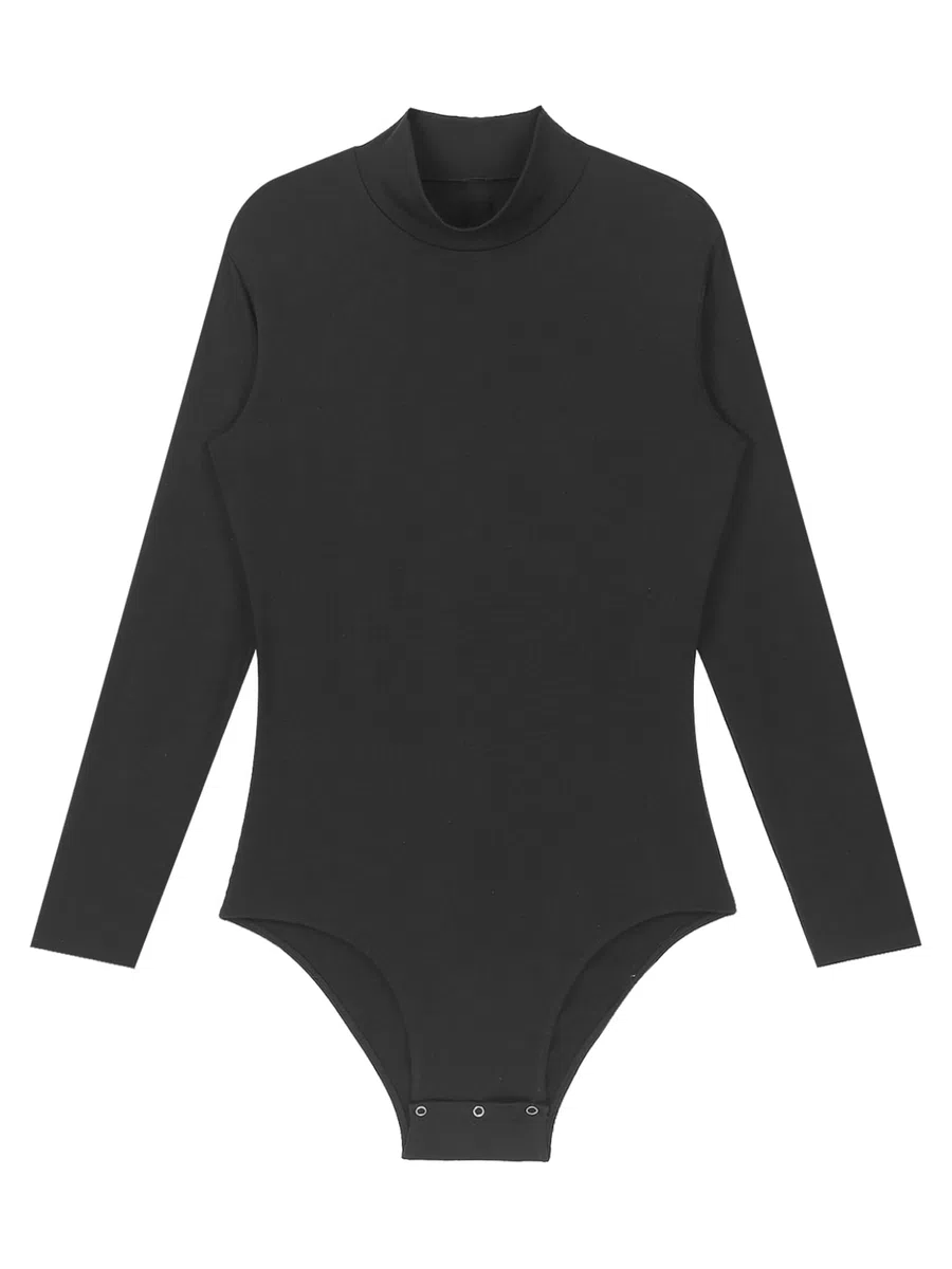 Body para hombre, de cuello alto, de manga larga, camiseta de tirantes, para entrenamiento, gimnasia