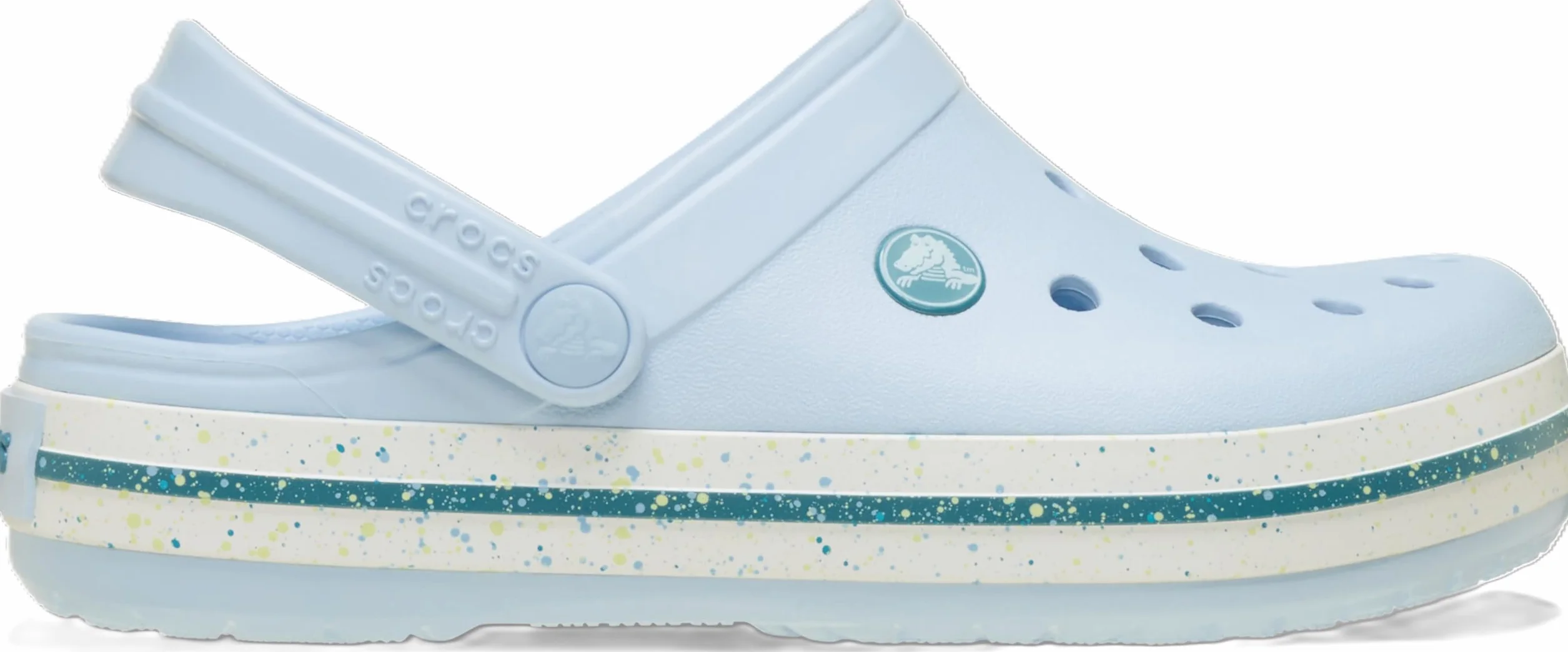 Crocs Crocband Speckled Band Clog T, Zuecos Unisex niños, Azul Escarcha, 22/23 EU