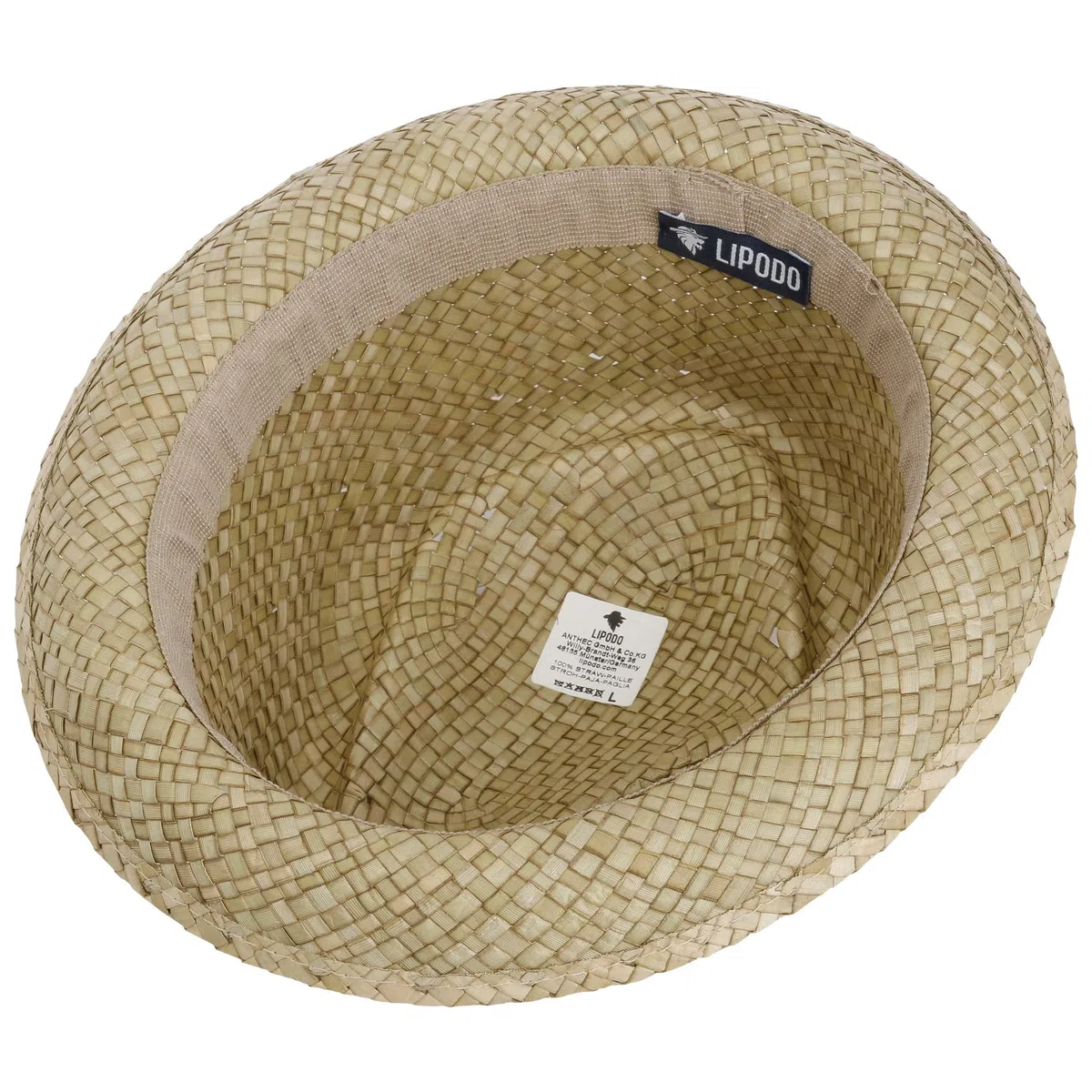 SOMBREROSHOP Diamond Nature Sombrero Pork pie de Paja con Cordon Decorativo Unisex Primavera Verano