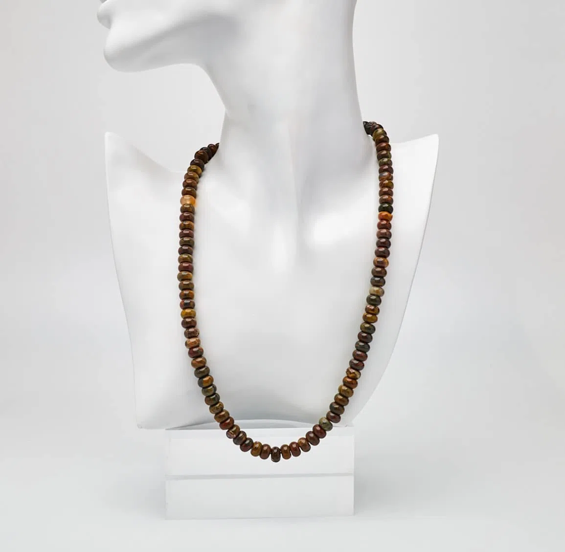 Collar de Cuentas para Hombre | Collar de Cristal Curativo de Piedras Preciosas Naturales de 8 mm Para Hombres Hecho a mano para Hombres