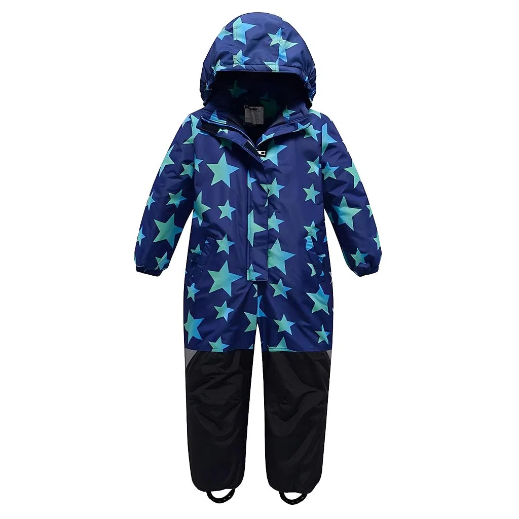 linboo Unisex Niños Traje de Nieve de una pieza/Mono de Esquí con Capucha Impermeable Mono de Nieve Grueso Cálido Exterior Trajes de Esquí Snowboard para Niños Niñas